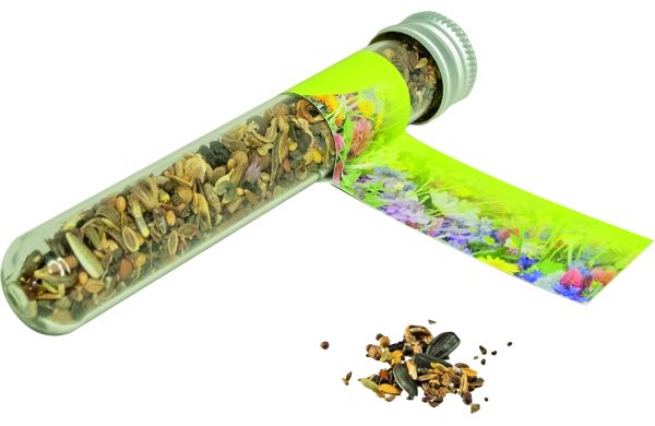 Reagenzglas Bienenbuffet, Bienenwiesenmischung