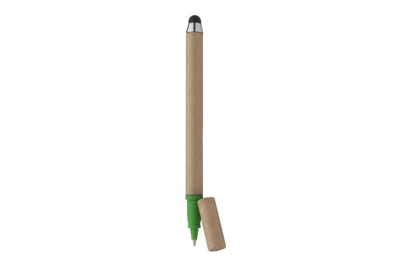 Recycling Touchpen und Kugelschreiber EcoTouch, weiss