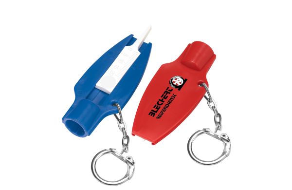 Bandprofielmeter met ventieldopdraaier, schakelketting en ring  