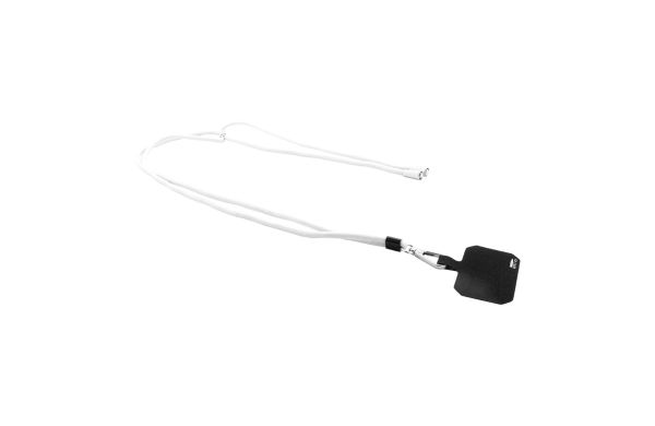 RPET-Handyhalter-Lanyard Corphon, weiß