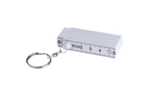 Sleutelhanger met uitklapbare duimstok