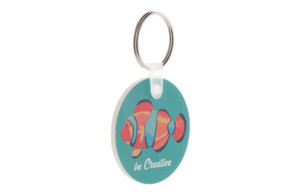 Schlüsselanhänger Foamy A, weiß