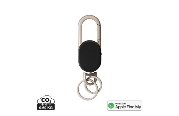 Schlüsselanhänger Keyfinder mit weltweiter Ortung und USB-C, schwarz