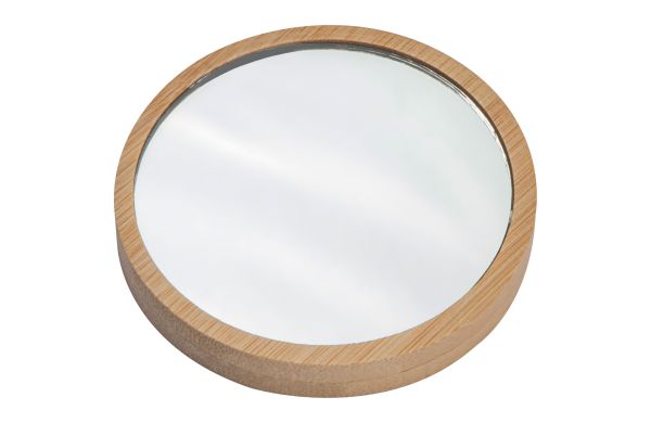 Schminkspiegel aus Bambus - beige