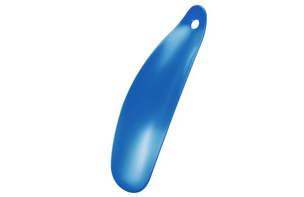 Schuhlöffel mit Öse_ oval_ kurz_ blau