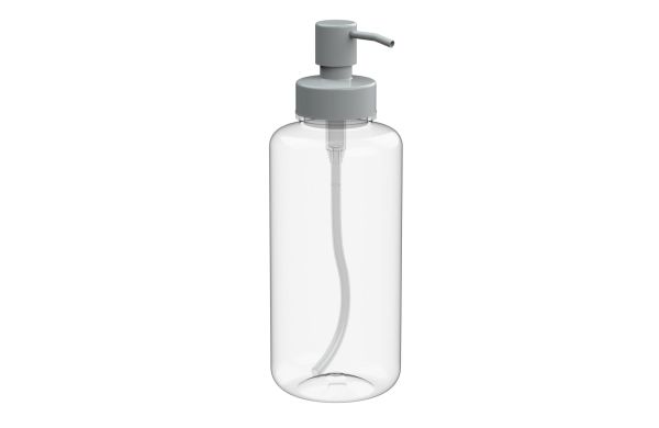 Seifenspender "Deluxe", 1,0 l, transparent/weiss
