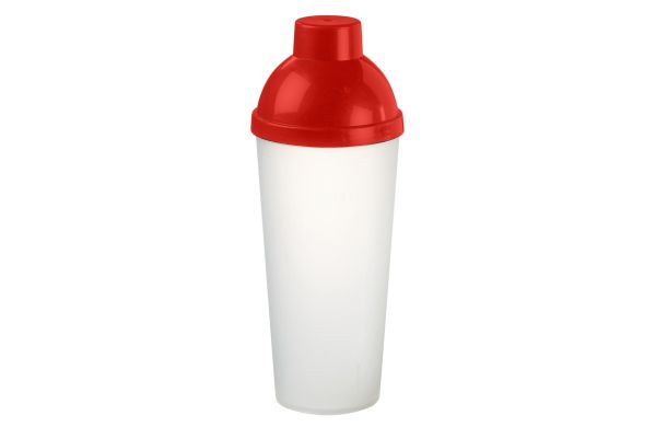 Shaker "Lagoon" 0,5 l, transparent/rot