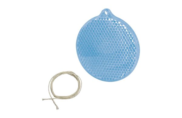 Sicherheits-Reflektor Kreis_ blau-transparent