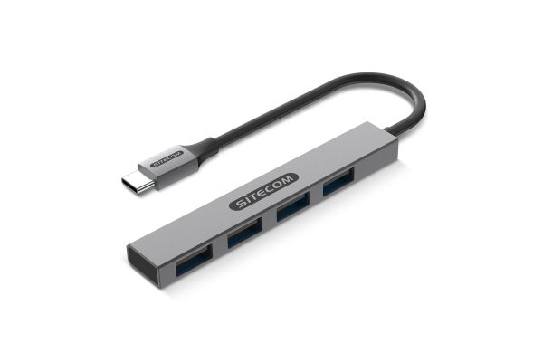 Sitecom CN-5001 USB-C to 4x USB-A Nano hub, grau
