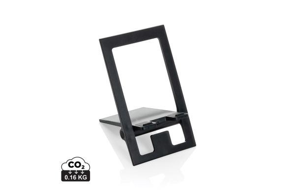 SnapStand faltbarer Telefonständer aus RCS recyceltem ABS, schwarz