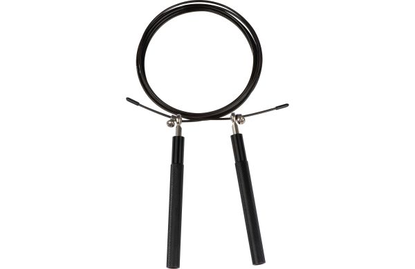 Springseil mit Metallgriffen - schwarz