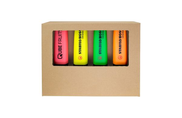 STABILO BOSS ORIGINAL 4 stuks deskset markeerstiften