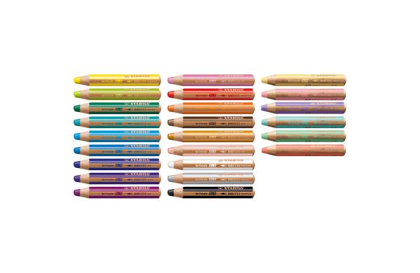 STABILO woody 3 in 1 kleurpotlood 4 stuks set