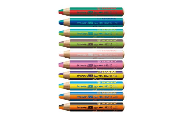 STABILO woody duo kleurpotlood 4 stuks set