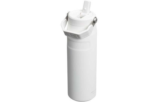 Stanley IceFlow™ 2.0 700 ml Flasche mit Flip-Trinkhalm, weiß gefrosted