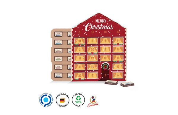 Täfelchen Adventskalender Haus ECO, Sarotti Schokoladen-Täfelche
