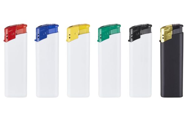 TOM® EB-15 Elektronische aansteker, gekleurde dop