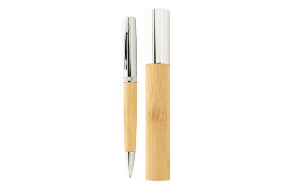 Touchpen mit Kugelschreiber Siduru, silber