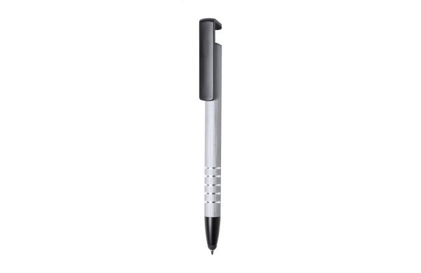 Touchpen mit Kugelschreiber Spaik, silber