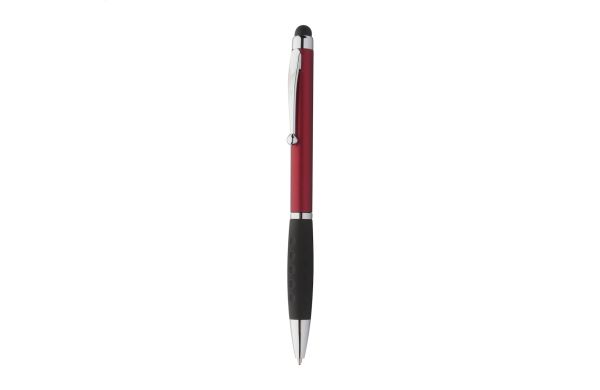 Touchpen mit Kugelschreiber  Stilos, rot