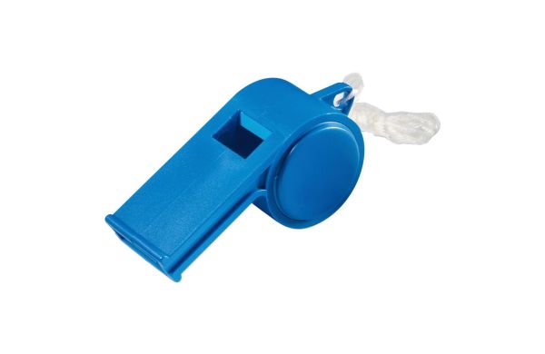 Trillerpfeife "Sport", mit Kordel, uni-colour, blau