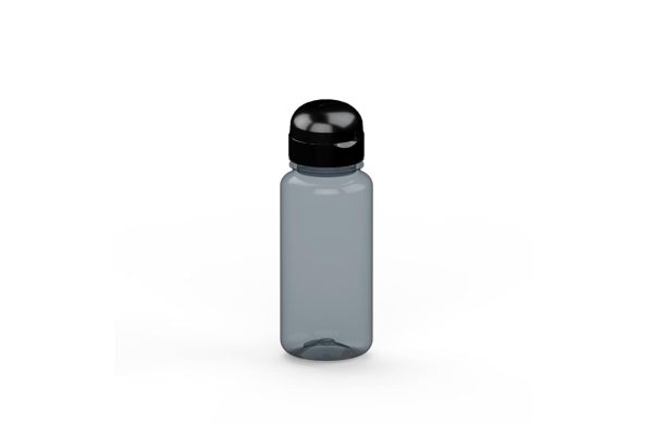 Trinkflasche "Sports", 400 ml, recycled PET, grau/schwarz