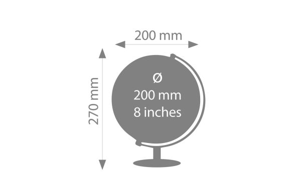 TROIKA Wereldbol MAAN