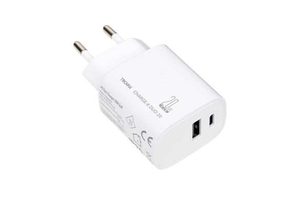 TROIKA-Ladestecker-CHARGE-X-DUO-20-weiß
