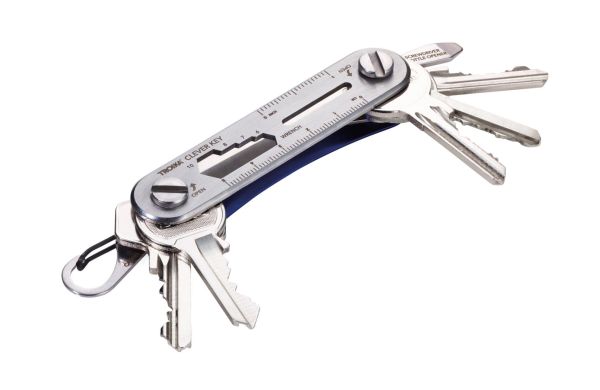TROIKA-Schluessel-Organizer-TROIKA-CLEVER-KEY-blau-silberfarben