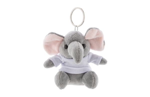 TrumpFob Plüsch-Elefanten-Schlüsselanhänger, grau