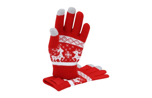 Ulven Weihnachts-TouchScreen-Handschuhe, rot