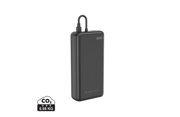 Urban Vitamin Menlo Park RCS rPlastik 20000 20W PD Powerbank, schwarz