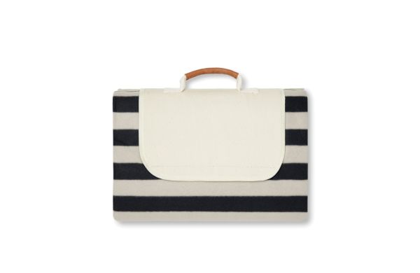 VINGA Alba große GRS rPET Picknickdecke/schwarz