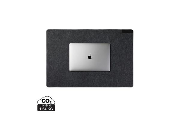 VINGA Albon Schreibtischunterlage aus GRS recyceltem Filz, schwarz