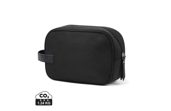 VINGA Marlow Kosmetiktasche aus RCS recyceltem Polyester, schwarz