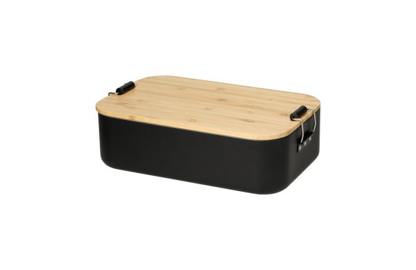 Vorratsdose "Bamboo", groß, schwarz/beige