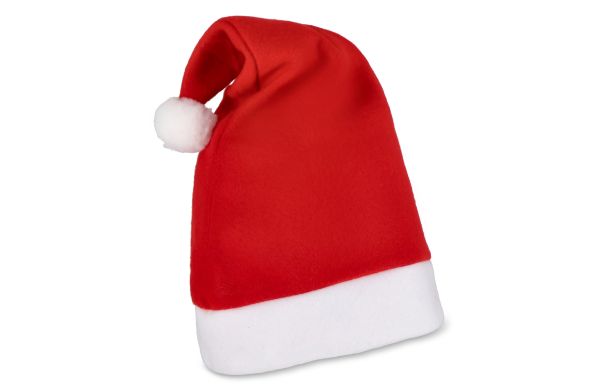 Weihnachtsmütze aus Flanell, rot
