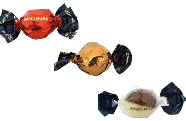 Kerstpralines in motiefdoosje "Rendier"