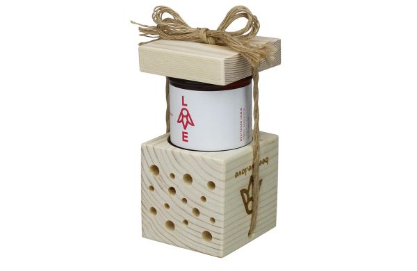 Wildbijen-blokjes set midi met beeswe.love bloesemhoning