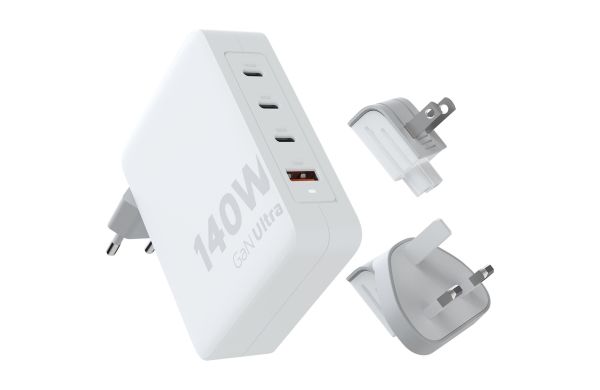 Xtorm XVC2140 GaN Ultra 140 W Reiseladegerät mit 240 W USB-C PD-Kabel, weiss
