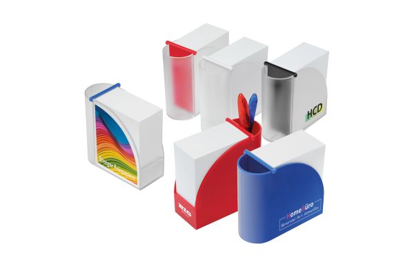 Notitiedoos met geïntegreerde houder "Design"  