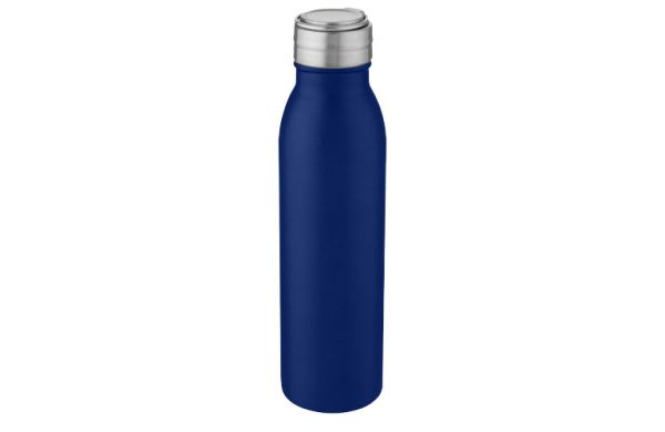 Harper 700 ml Sportflasche aus Edelstahl mit Metallschlaufe - mittelblau 