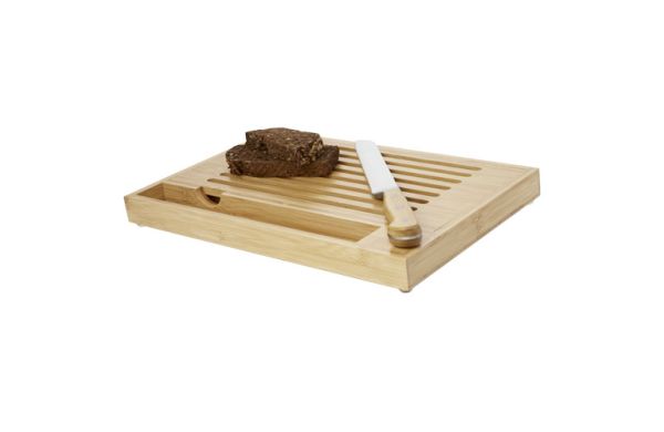Pao Bambus-Schneidebrett mit Messer - natur, silber 