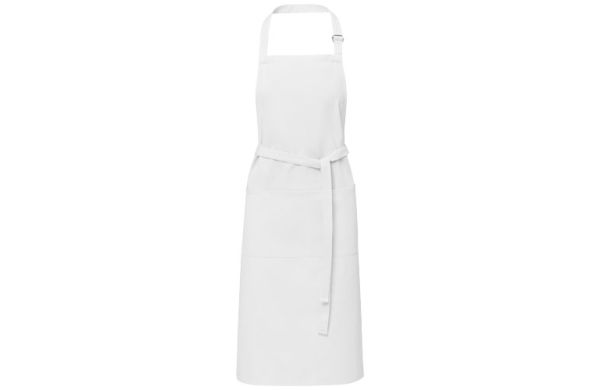 Andrea 240 g/m² Schürze mit verstellbarem Nackenband - weiss 