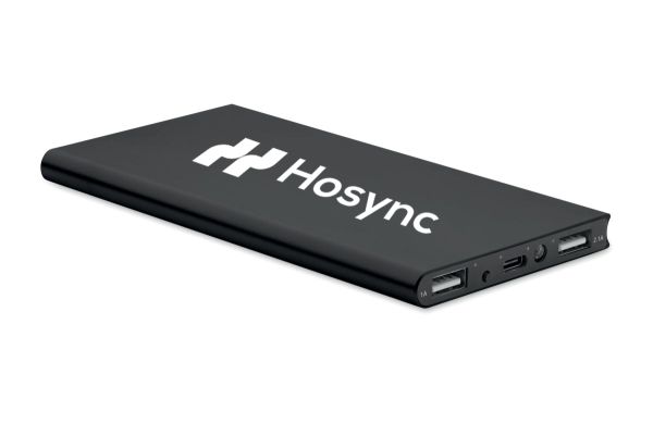 8000 mAh Powerbank - schwarz