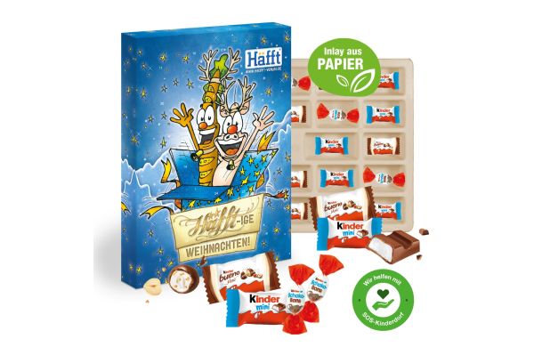 Adventskalender kinder Happy Moments Inlay aus Papierfaser