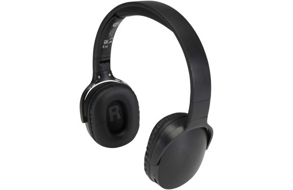 Ancha Over-Ear Wireless Bluetooth® Headset aus recyceltem Kunststoff, schwarz