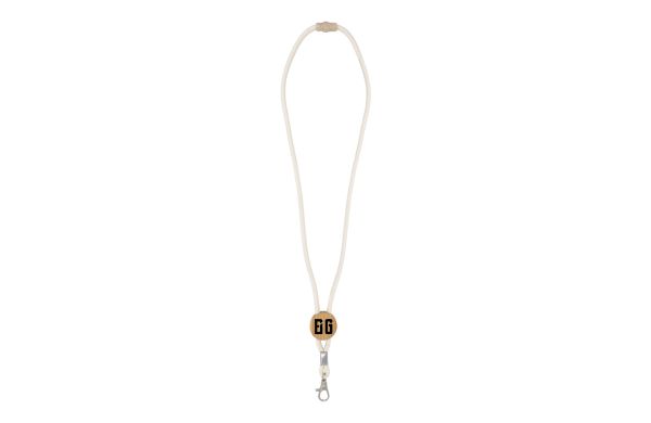 Baumwollkordel Lanyard, natur