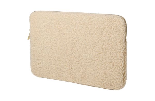 Bear 13" GRS-recycelte Sherpa Laptophülle 2 L, natur