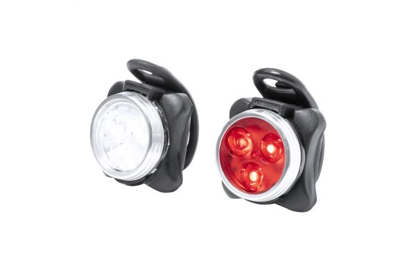 Bilux Fahrradlichtset, schwarz